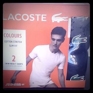 2 LACOSTE CREW NECK T-SHIRT